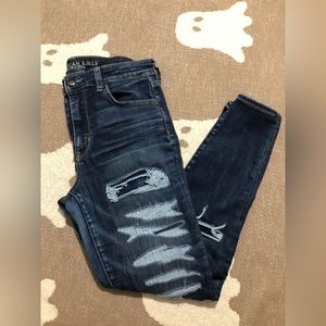 American Eagle AE Super Super Stretch X Hi Rise Jegging Size 12 Short